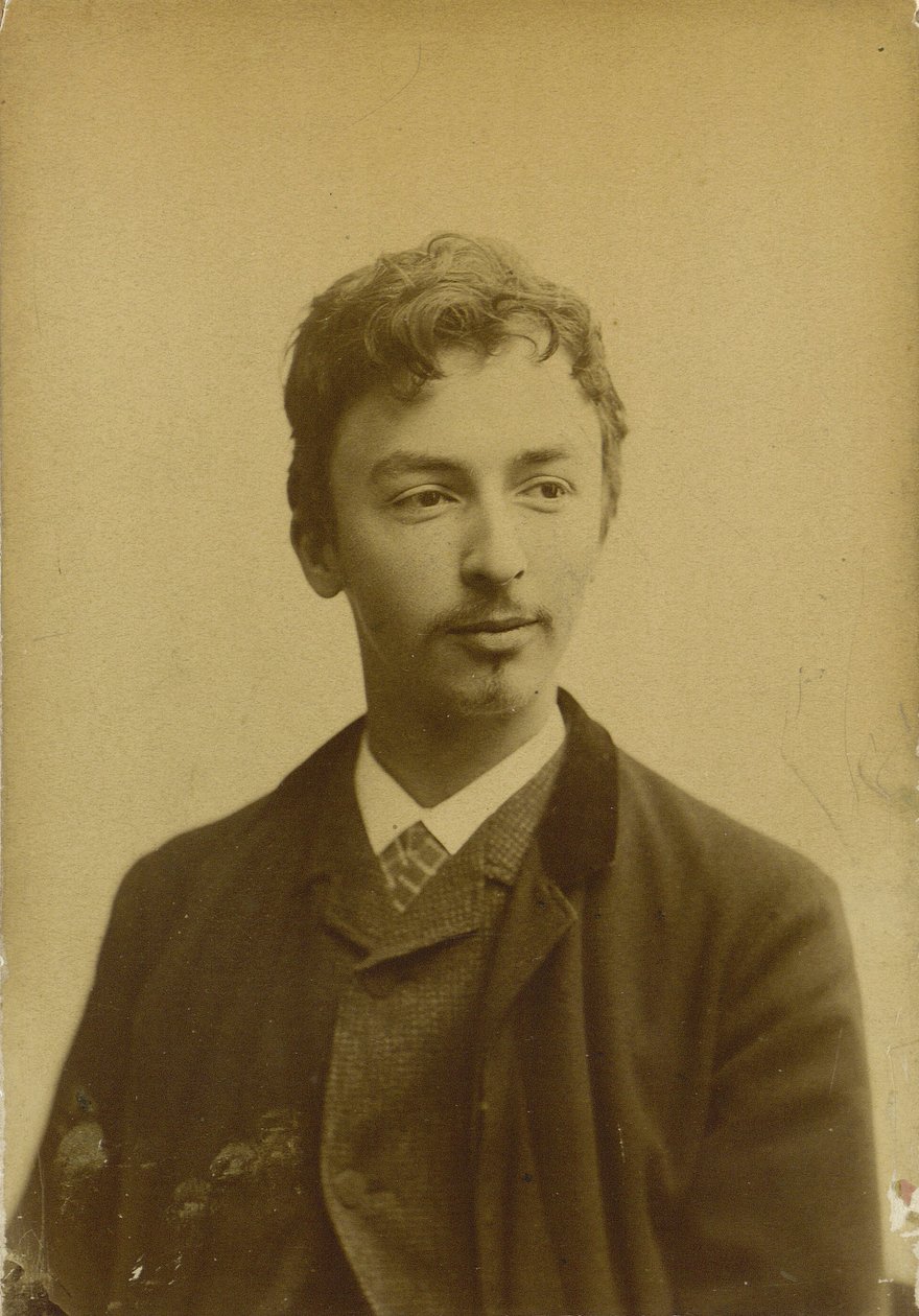 Portret Vilhelma Hammershøi 1864-1916, 1891. autorstwa Photo studio Müller and Co..