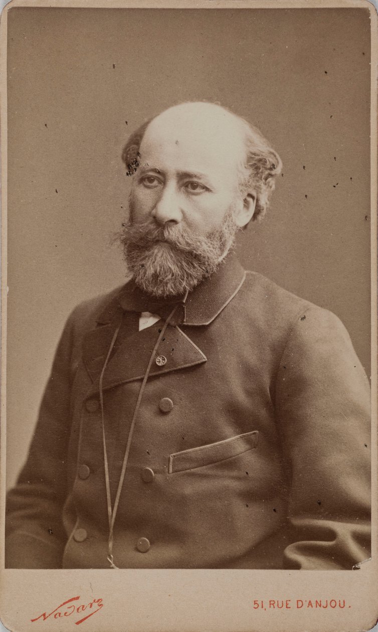 Portret Octave Feuillet 1821-1890. autorstwa Photo studio Nadar.