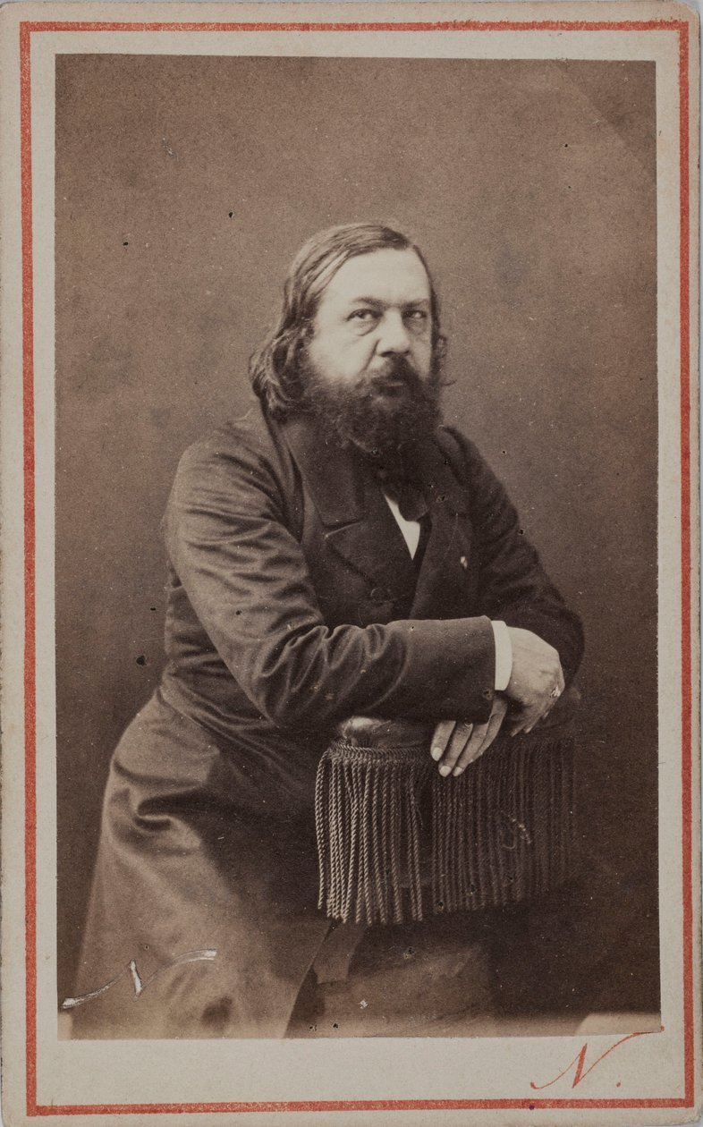 Portret poety Théophile Gautiera 1811-1872, 1872. autorstwa Photo studio Nadar.