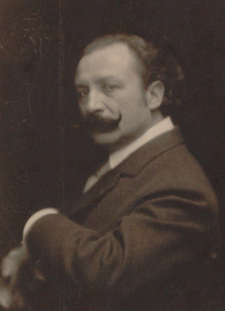 Portret kompozytora Xaviera Leroux 1863-1919, 1910. autorstwa Photo studio Paul Berger.