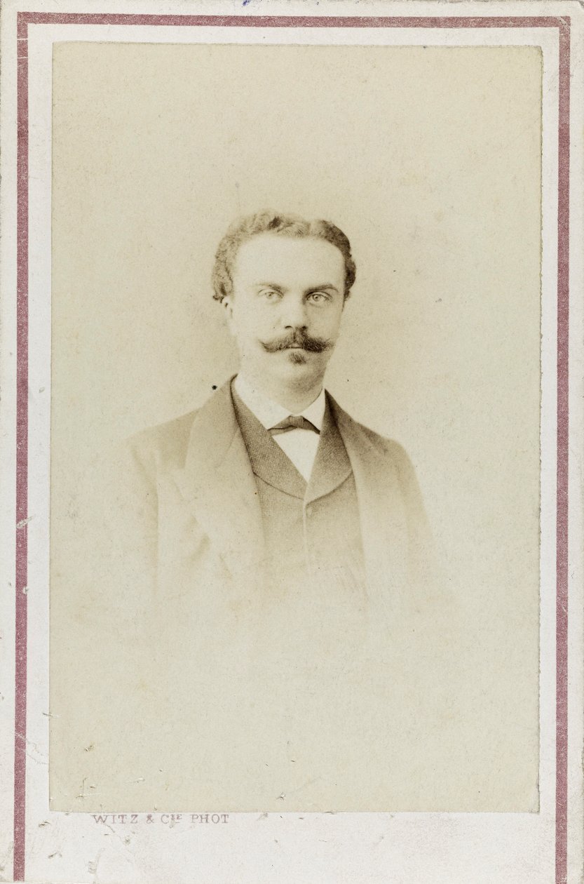 Portret Guya de Maupassanta, ok. 1930 r. 1880. autorstwa Photo studio Witz and Cie.