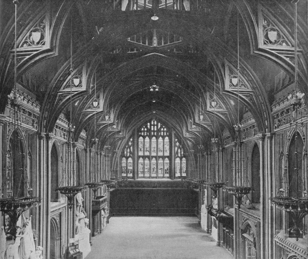 Wnętrze Guildhall, City of London, c1904 1906 autorstwa Photochrom Co Ltd of London