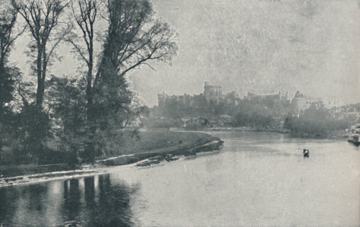 Zamek Windsor, 1910 autorstwa Photochrom Co Ltd of London