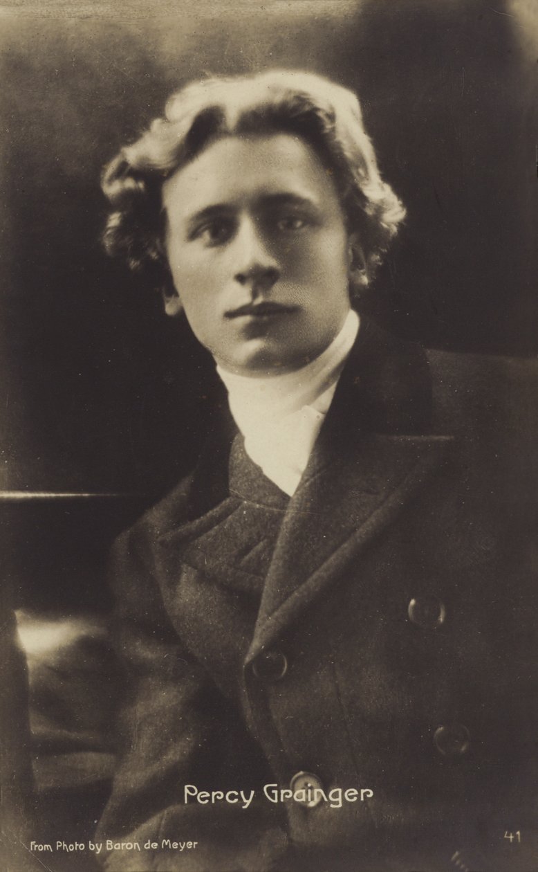 Percy Grainger, urodzony w Australii kompozytor, aranżer i pianista (1882-1961) (zdjęcie czarno-białe) autorstwa Photographer Australian