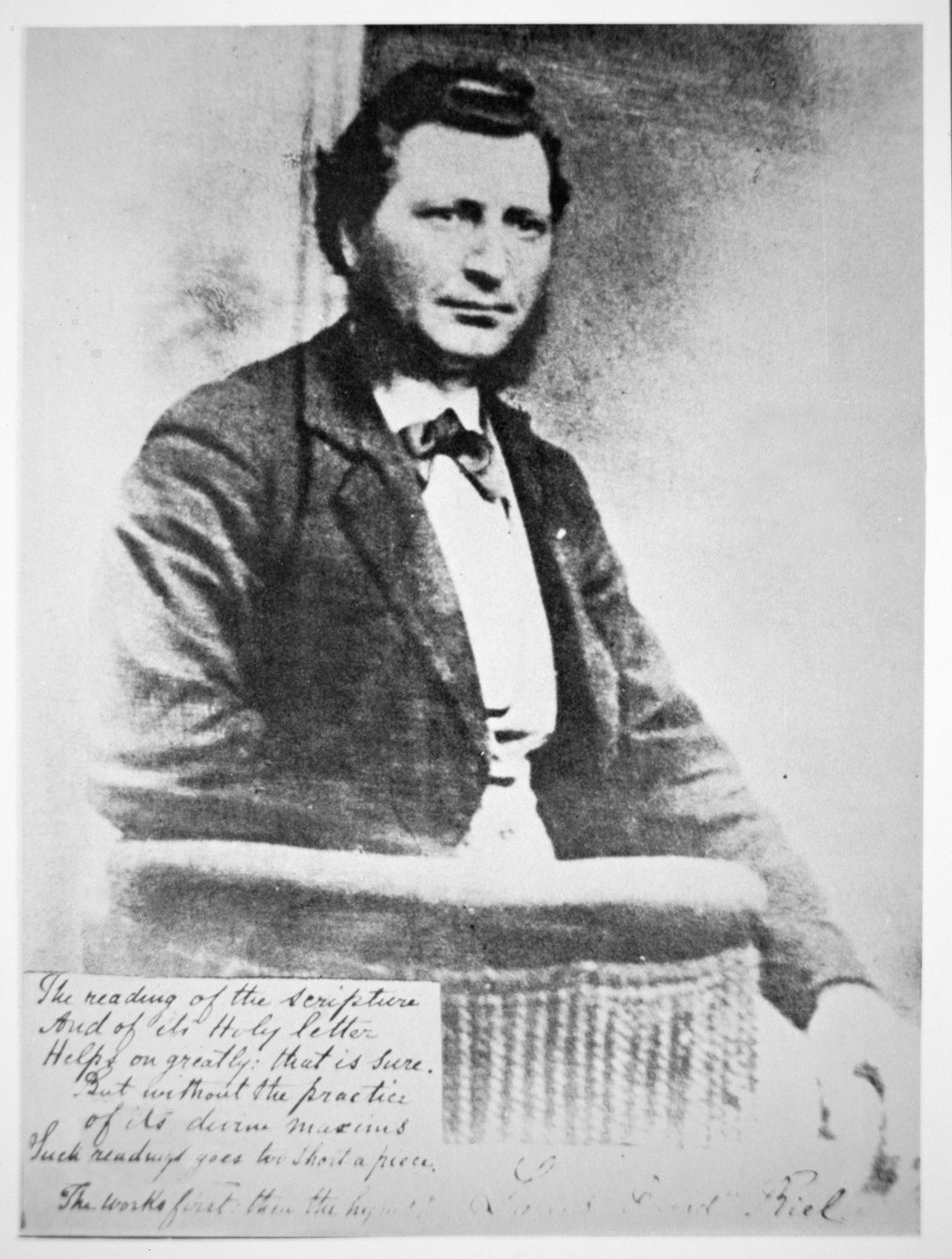 Louis Riel (zdjęcie czarno-białe) autorstwa Photographer Canadian