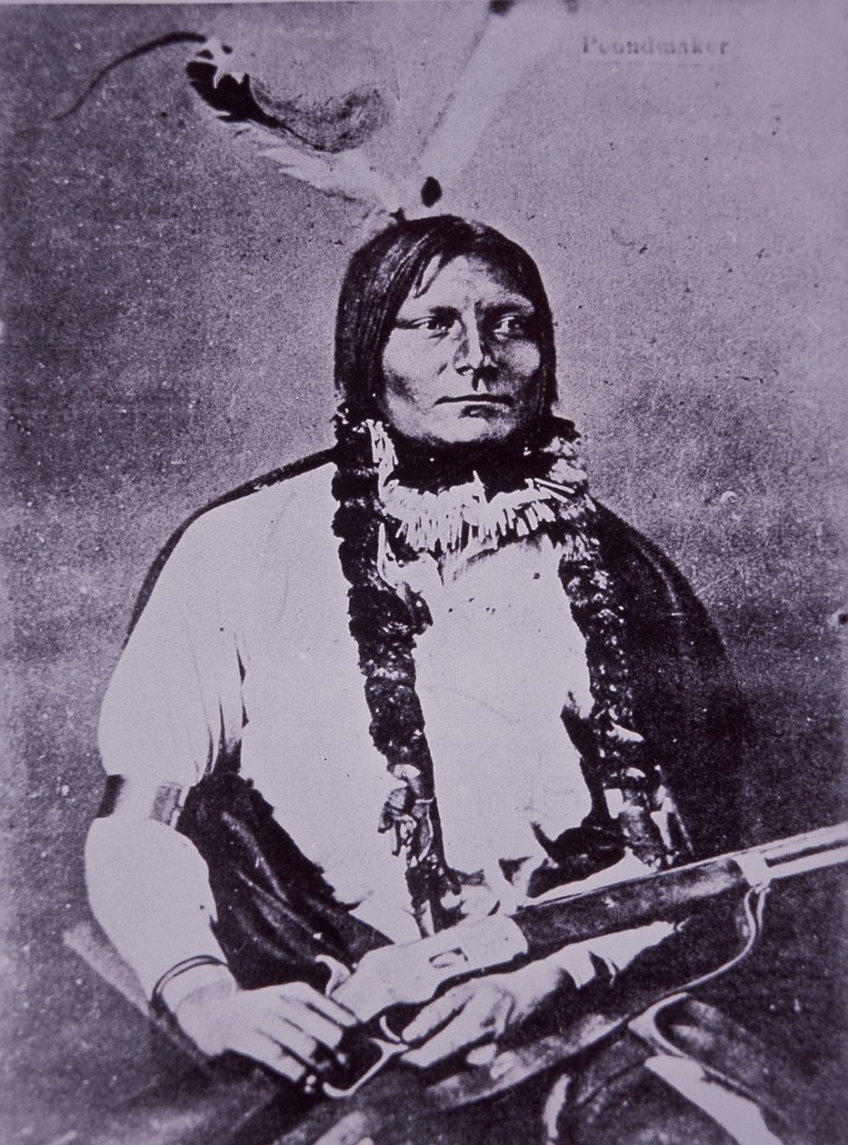 Rebelia Riela w Kanadzie, buntowniczy szef Cree „Poundmaker” autorstwa Photographer Canadian