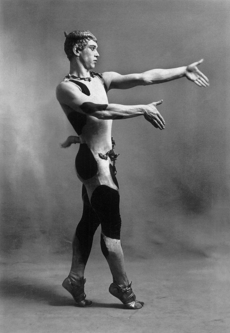 Vaslav Nijinsky jako Faun autorstwa Photographer French