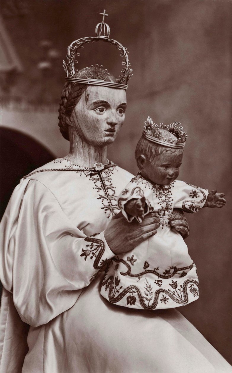 Dziewica z Dzieciątkiem, Pawilon Papieski, Wystawa Światowa w Paryżu autorstwa Photographer French