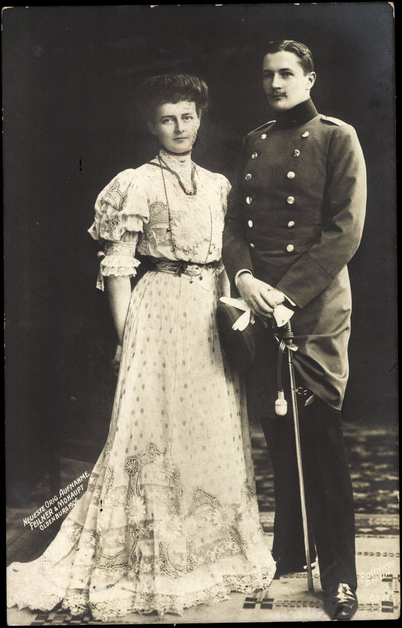 Książę Eitel Fryderyk Pruski, Sophie Charlotte autorstwa Photographer German