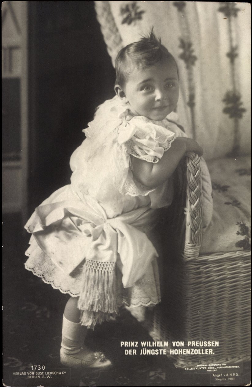 Książę Wilhelm Pruski, najmłodszy Hohenzoller autorstwa Photographer German