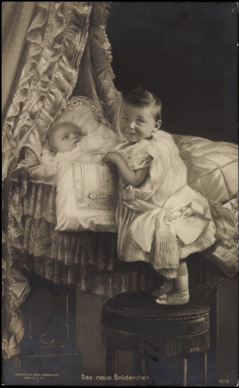 Nowy brat, Wilhelm Pruski z bratem autorstwa Photographer German