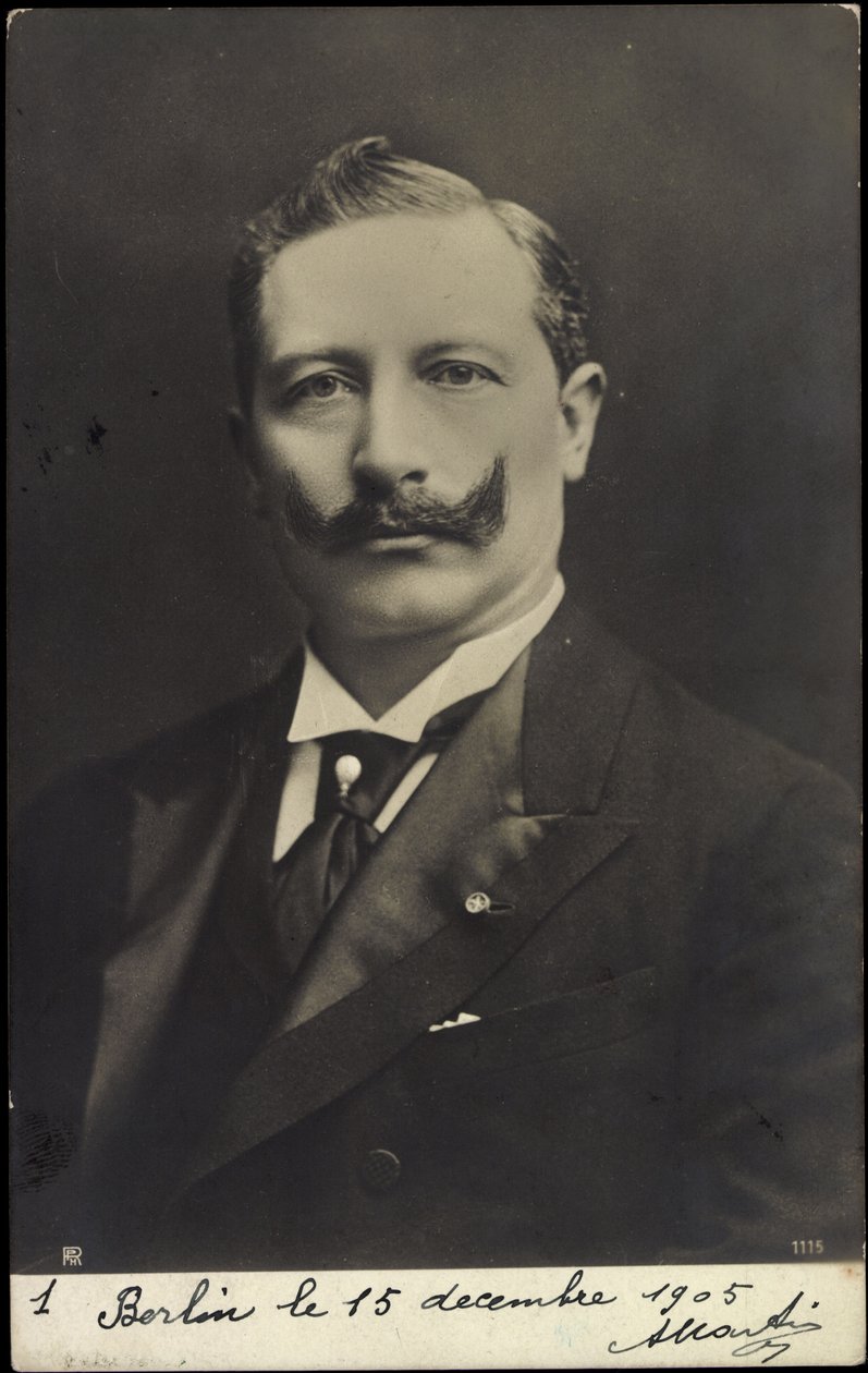 Młody cesarz Wilhelm II, portret, wąsy, RPH autorstwa Photographer German