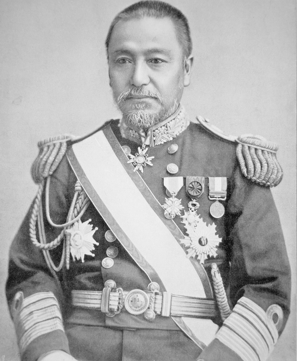 Admirał Togo (zdjęcie czarno-białe) autorstwa Photographer Japanese