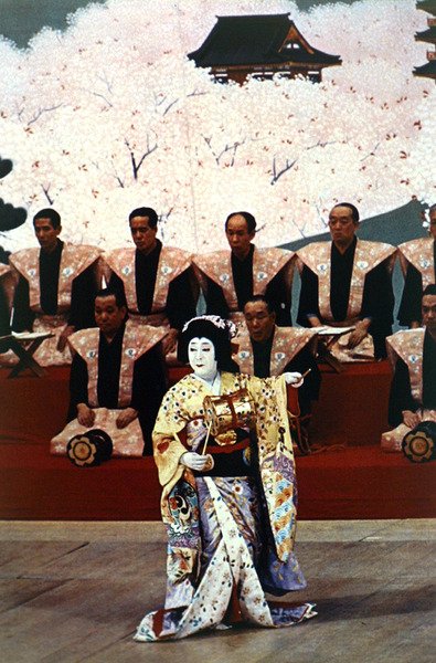 Japońska zabawa w kabuki (zdjęcie) autorstwa Photographer Japanese