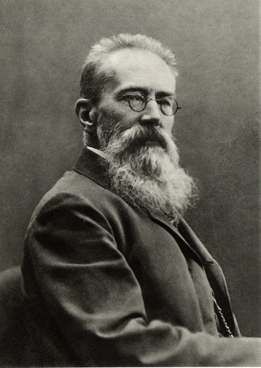 Nikołaj Andriejewicz Rimski-Korsakow (zdjęcie czarno-białe) autorstwa Photographer Russian