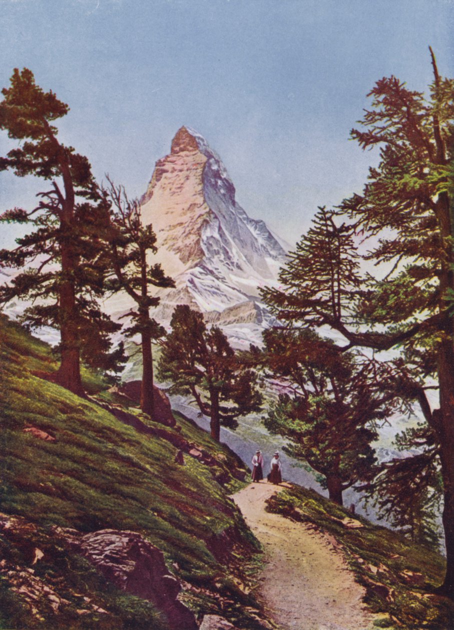 Matterhorn, Zermatt, Szwajcaria (kolorowe zdjęcie) autorstwa Photographer Swiss