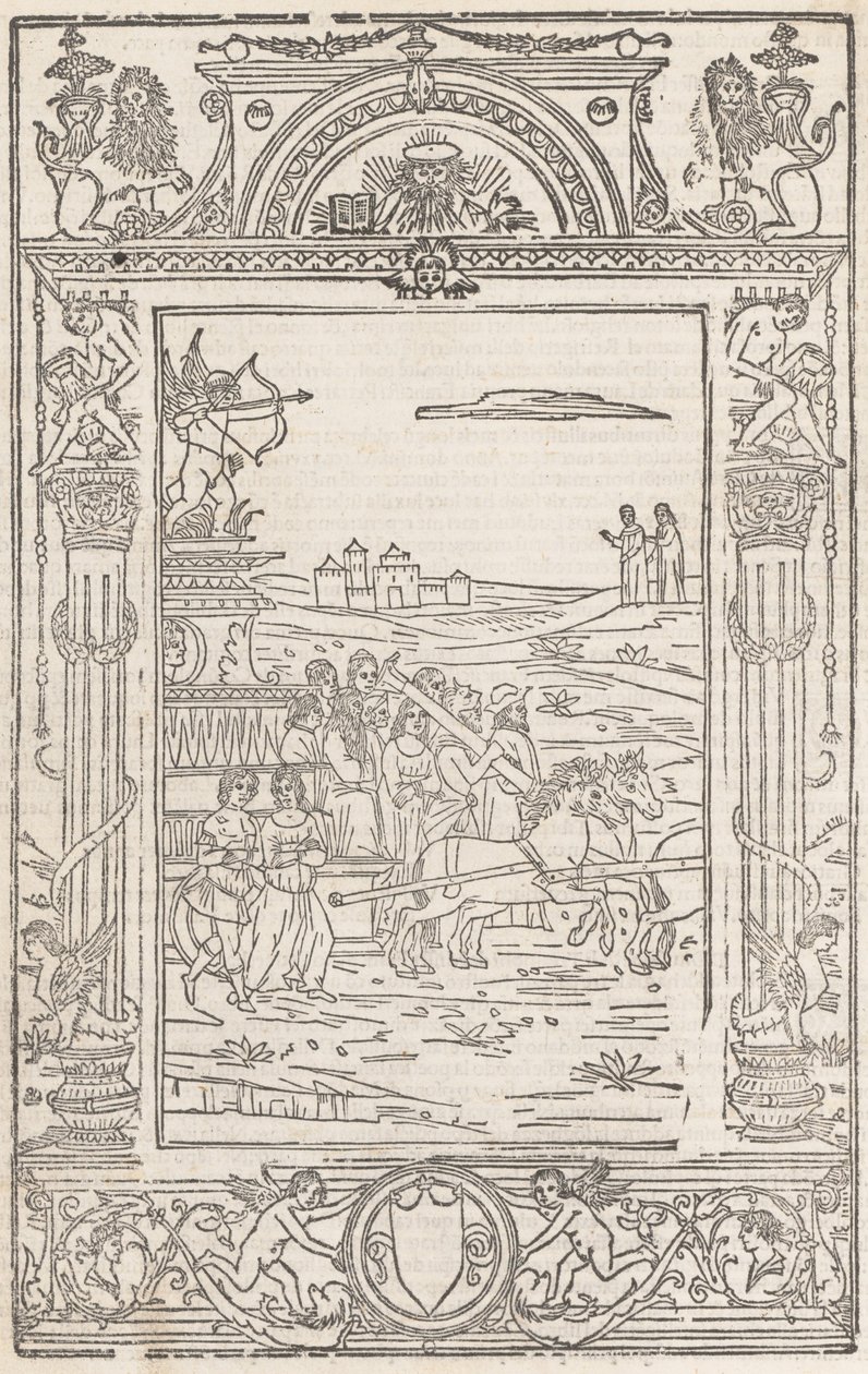 Opera..Triumphi, Sonnets, & Canzone.., 15 lutego 1508. autorstwa Pico Master
