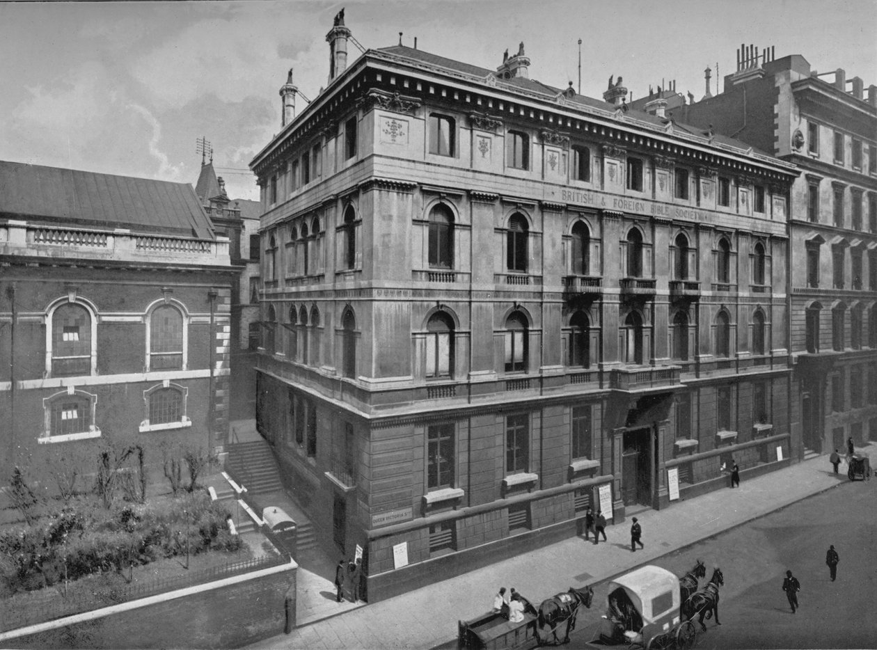 Dom Brytyjskiego i Zagranicznego Towarzystwa Biblijnego, City of London, c1890 1911 autorstwa Pictorial Agency