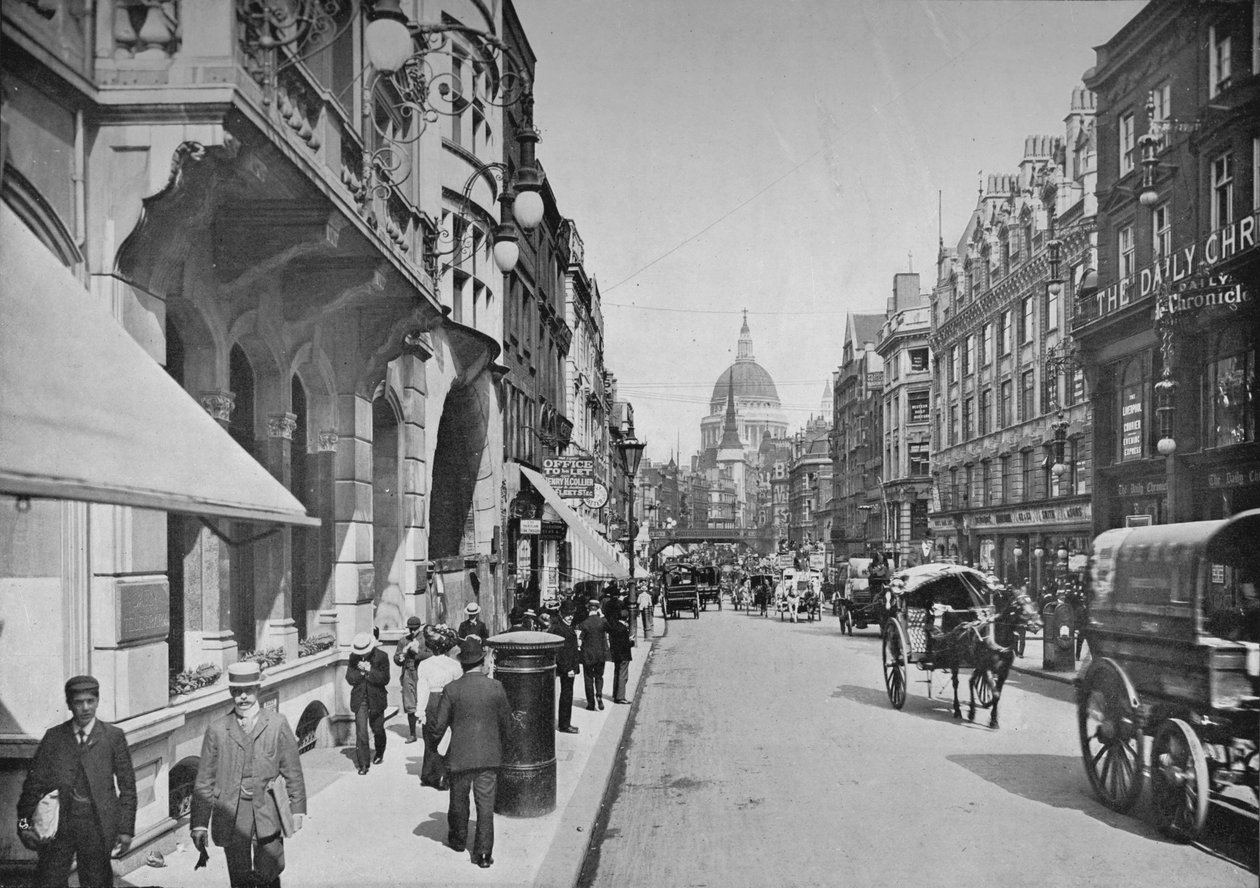 Fleet Street, City of London, c1900 1911 autorstwa Pictorial Agency