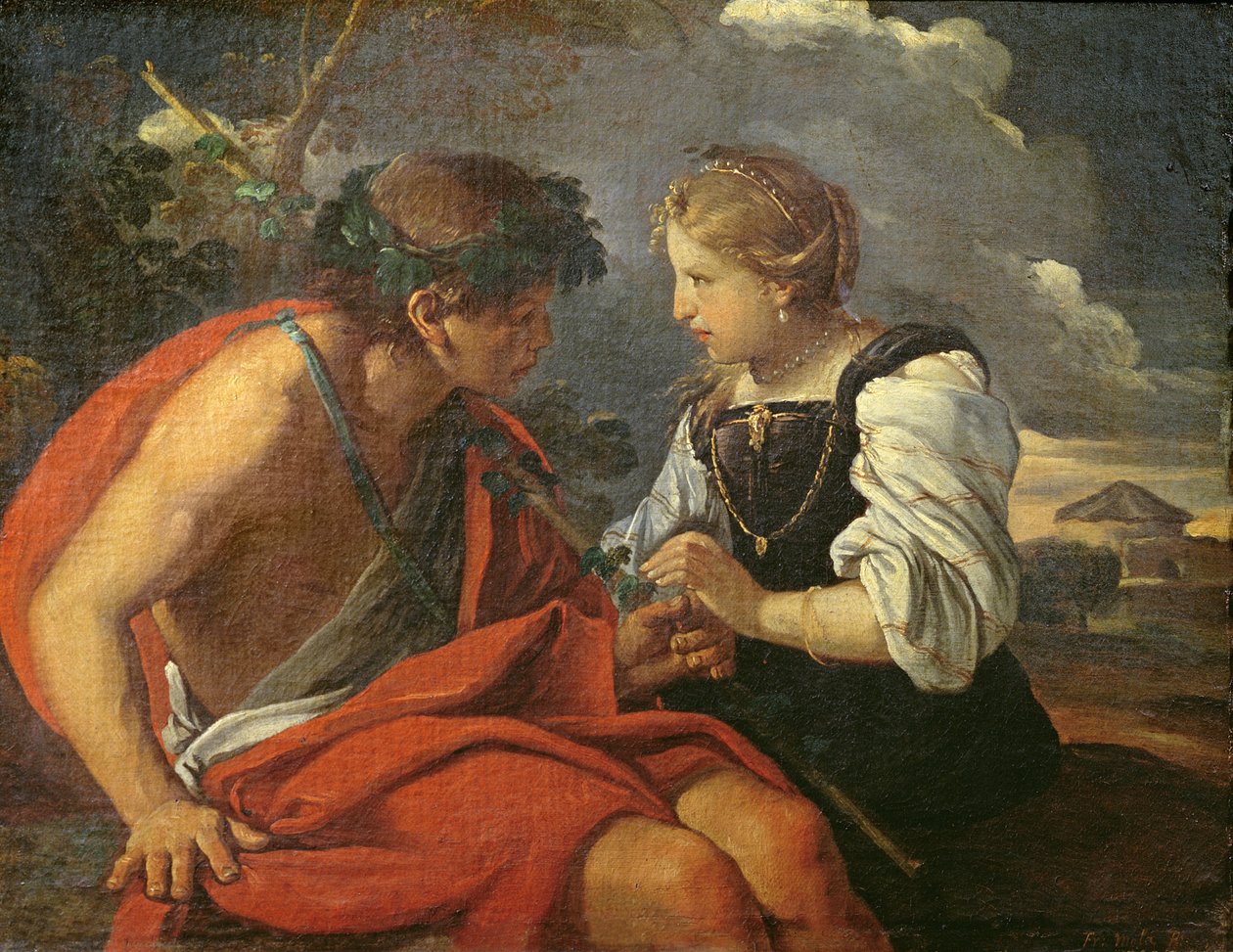 Bachus i Ariadna autorstwa Pier Francesco Mola