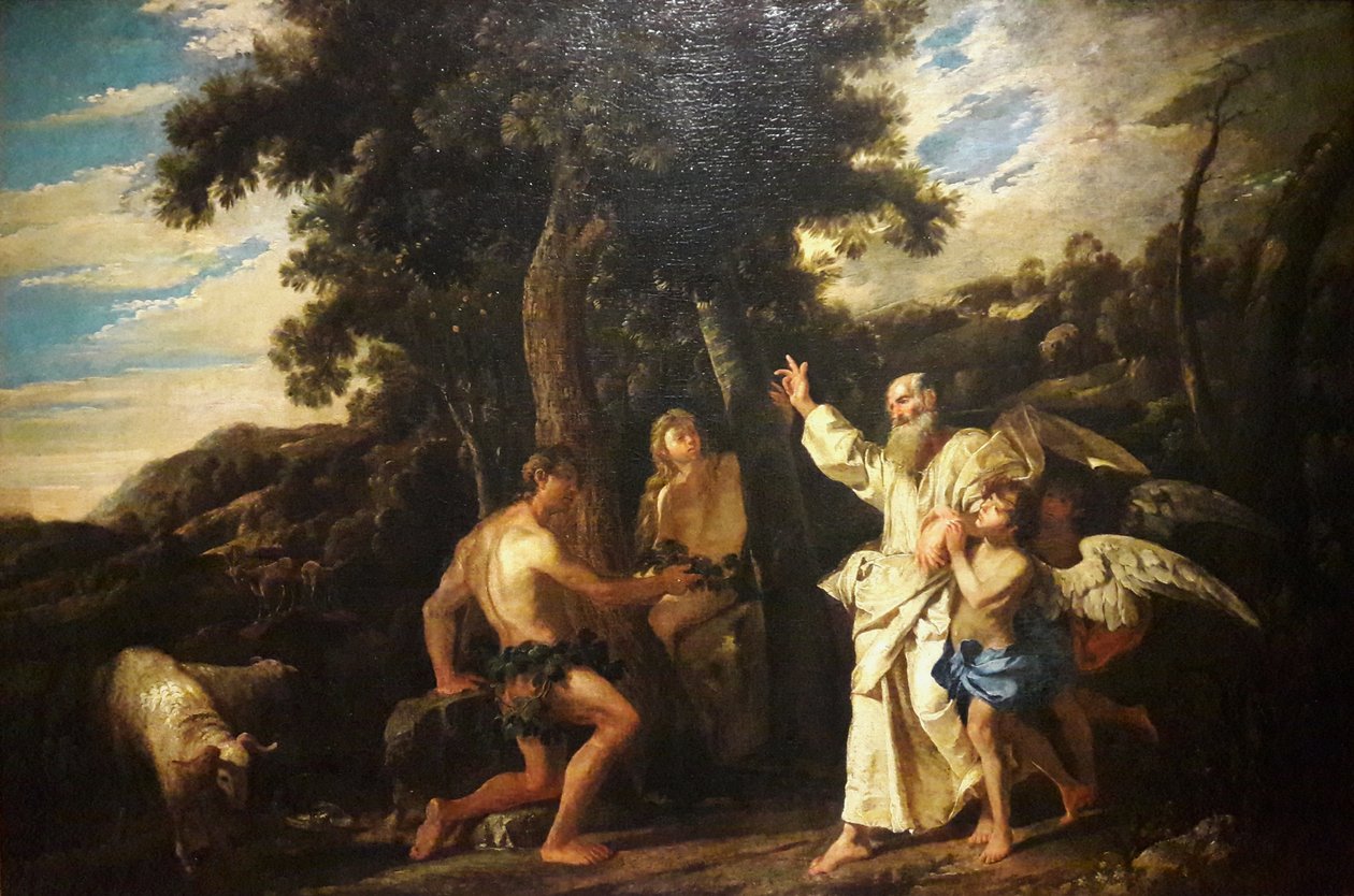 Wypędzenie z raju autorstwa Pier Francesco Mola