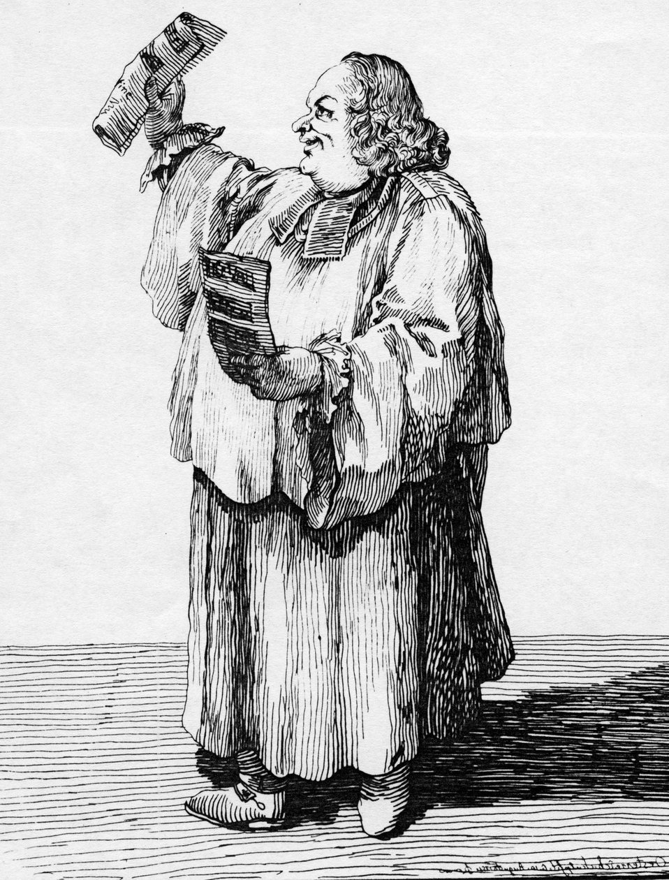 Mistrz kaplicy św Piotra w Watykanie, grafika wykonana przez Mathiasa Oesterreicha, 1751 autorstwa Pier Leone Ghezzi