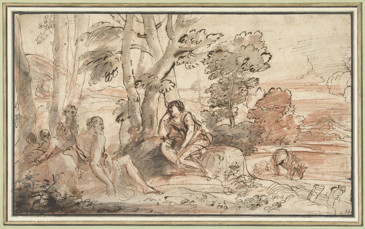 Ermina z pasterzami autorstwa Pier Francesco Mola