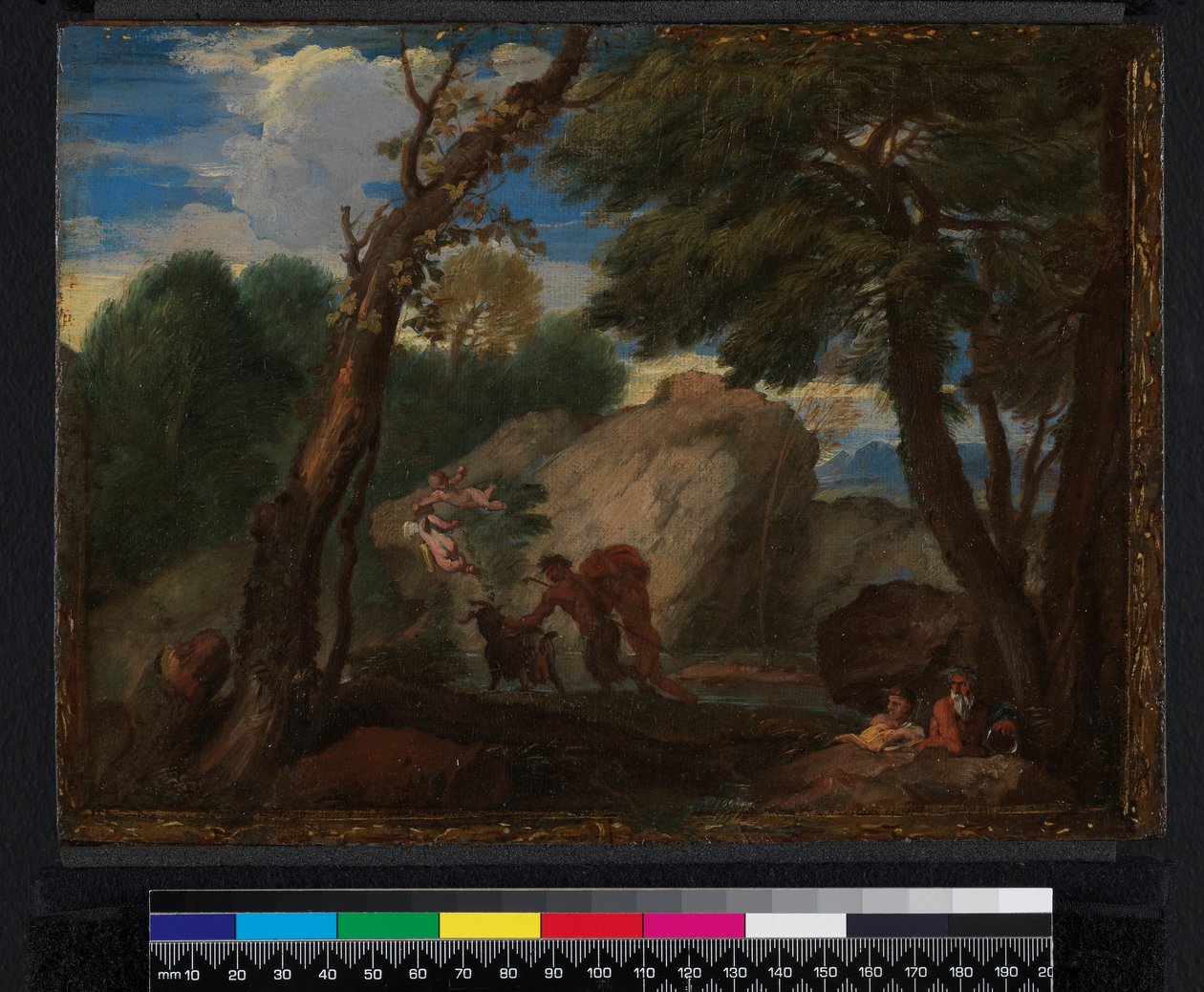 Krajobraz z postaciami mitologicznymi, przed 1666 autorstwa Pier Francesco Mola