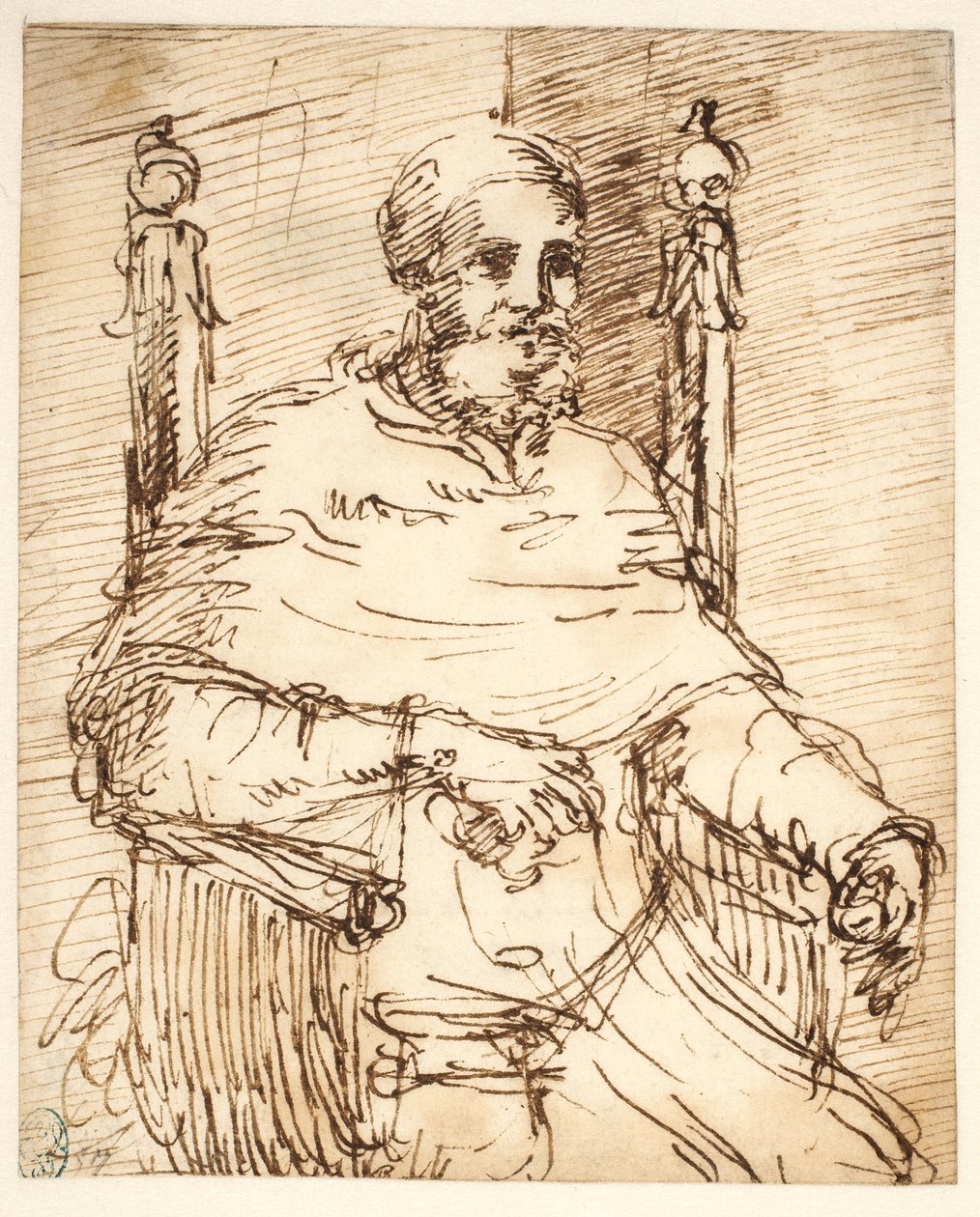 Portret papieża Juliusza II wg Rafaela autorstwa Pier Francesco Mola