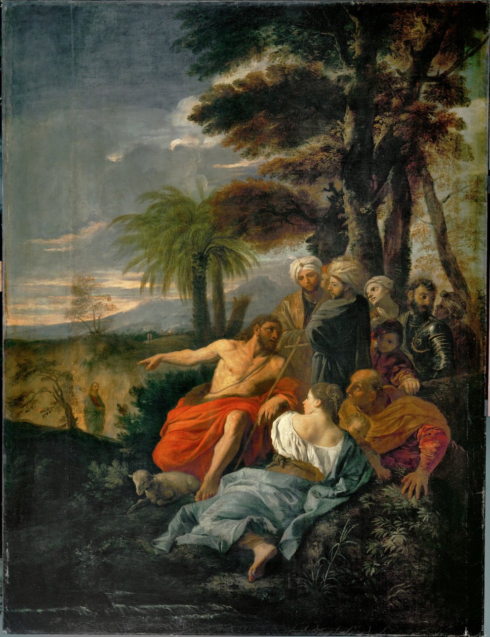 Saint Jean-Baptist prechant dans le desert - Święty Jan Chrzciciel głoszący na pustyni ... autorstwa Pier Francesco Mola
