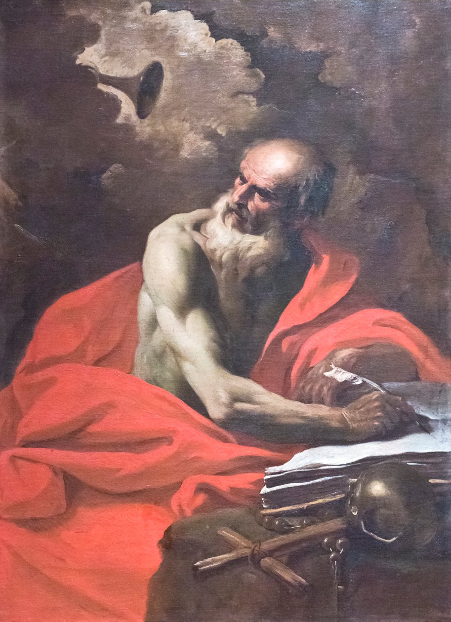 Święty Hieronim (olej na płótnie) autorstwa Pier Francesco Mola
