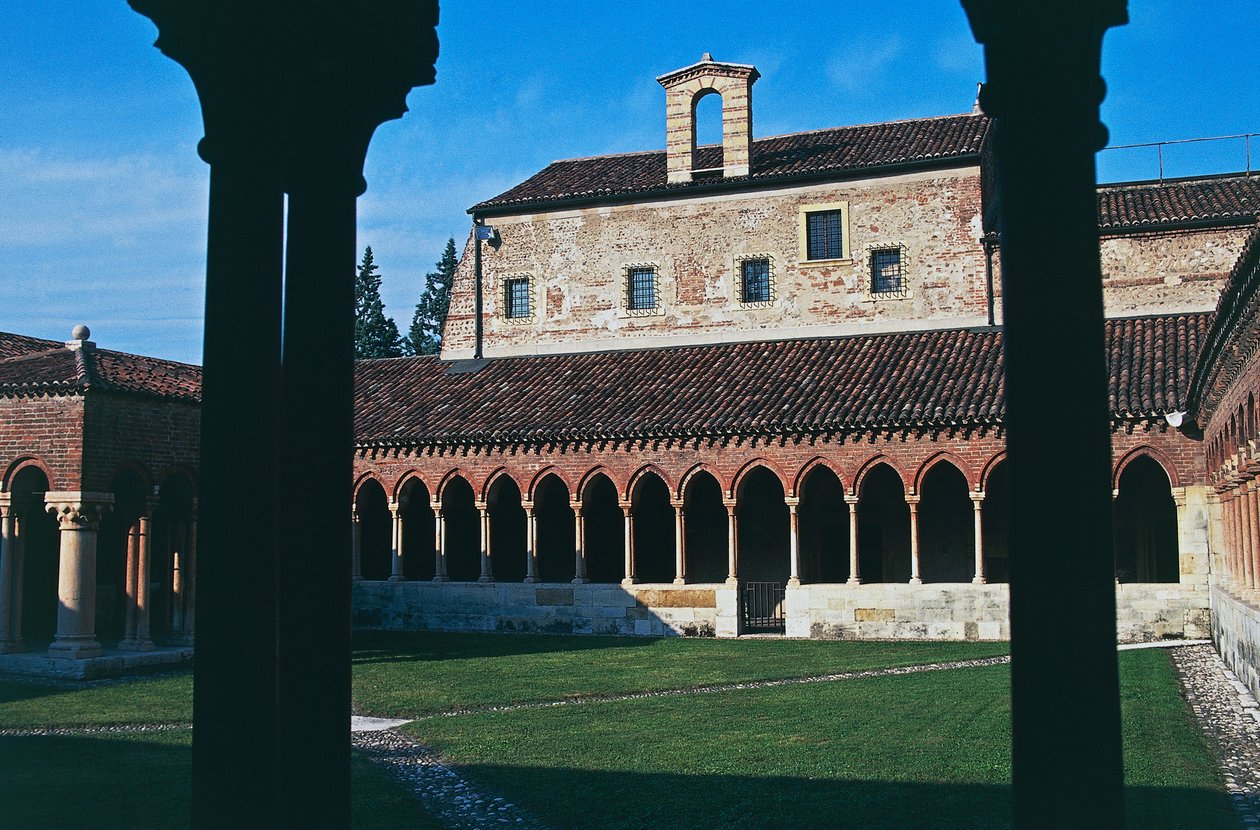 Klasztor, bazylika św Zenona (lub San Zeno Maggiore i San Zenone), Werona (Lista Światowego Dziedzictwa UNESCO, 2000), Wenecja Euganejska, Włochy autorstwa Blaise Nicolas Le Sueur