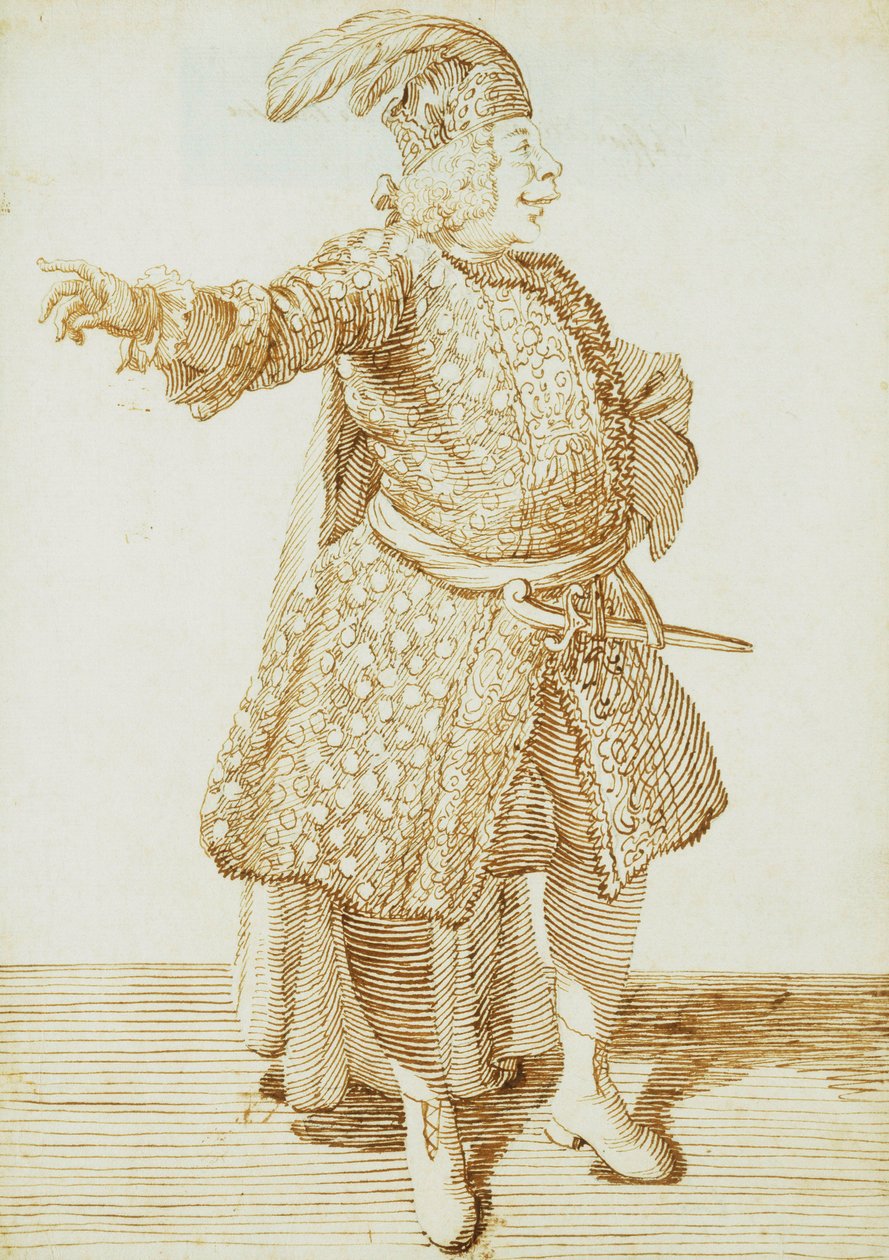 Portret kastrata Gaetano Caffarelli, ok. 1735 autorstwa Pier Leone Ghezzi
