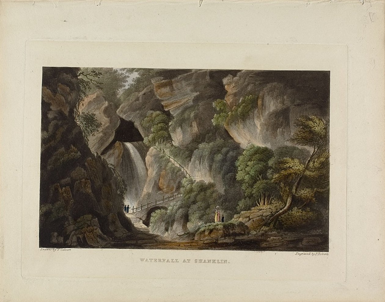 Wodospad w Shanklin autorstwa Piercy Roberts