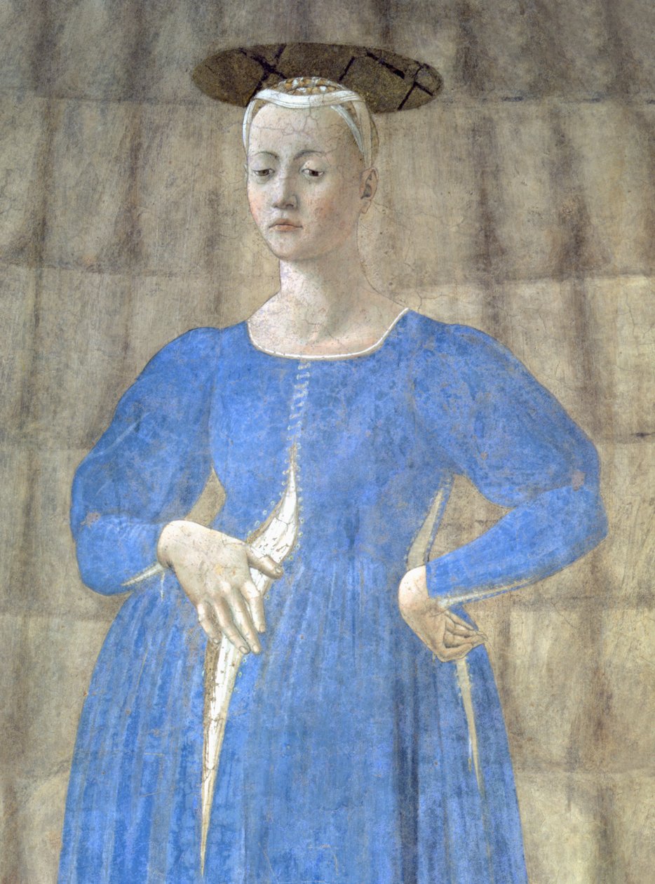 Madonna del Parto, ok. 1450-70 (szczegóły) (patrz także 75561, 172471 i 172472) autorstwa Piero della Francesca