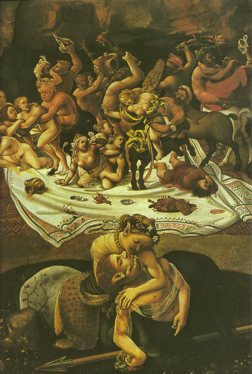 Bitwa Lapitów i Centaurów autorstwa Piero di Cosimo
