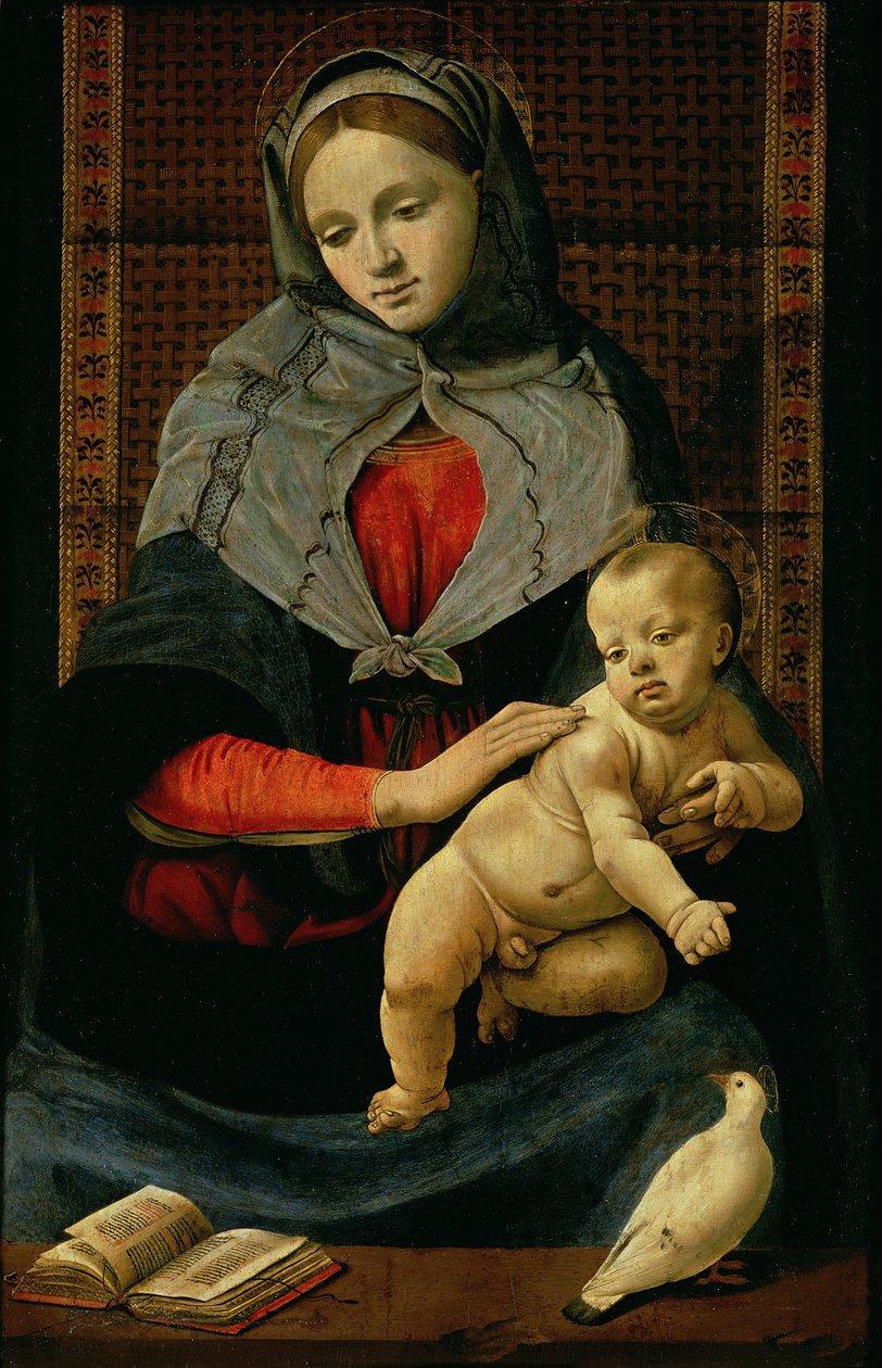 Madonna z Dzieciątkiem z gołębiem autorstwa Piero di Cosimo