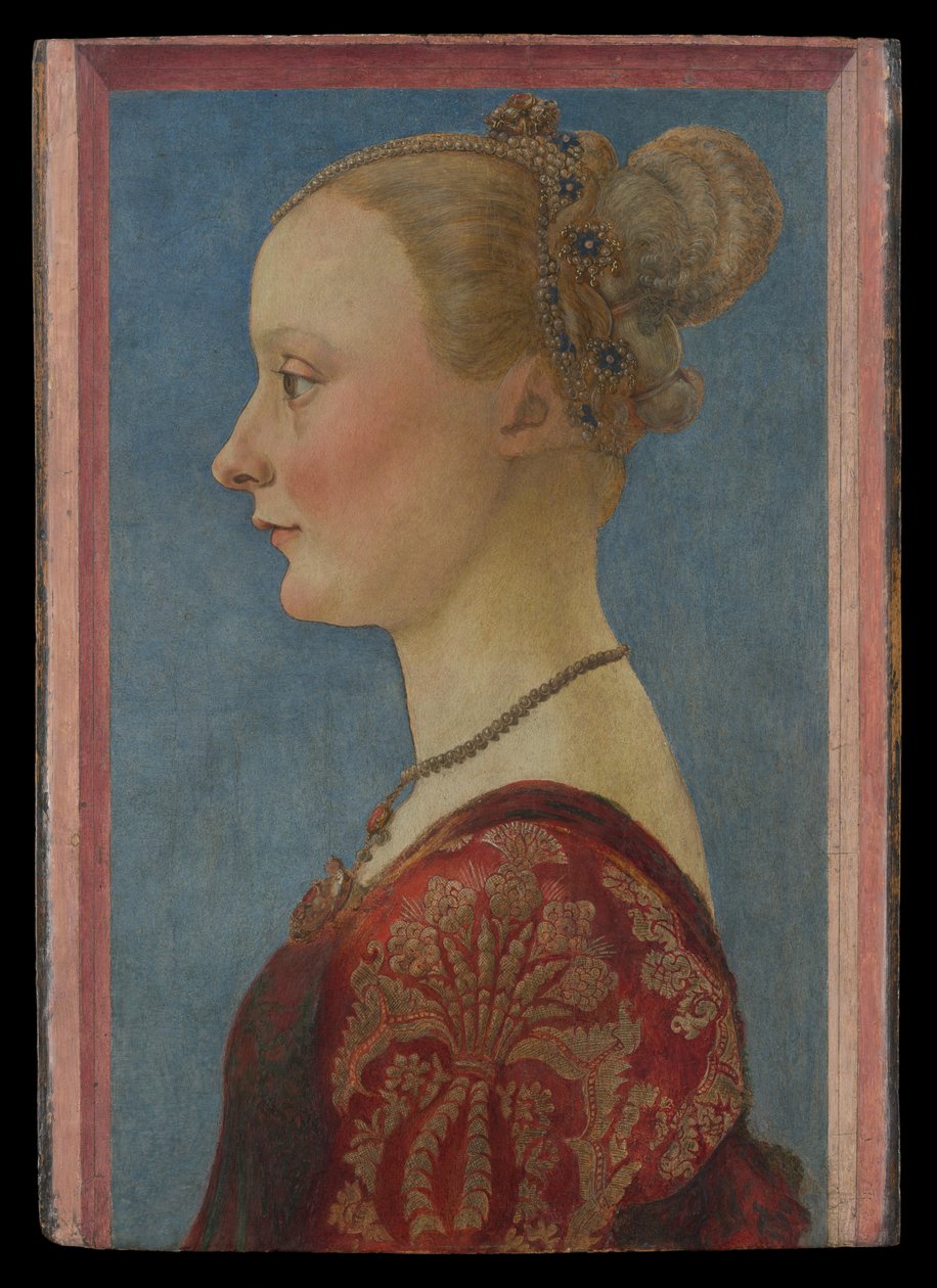 Portret kobiety, ok. 1480 r. (tempera na desce) autorstwa Piero del Pollaiuolo