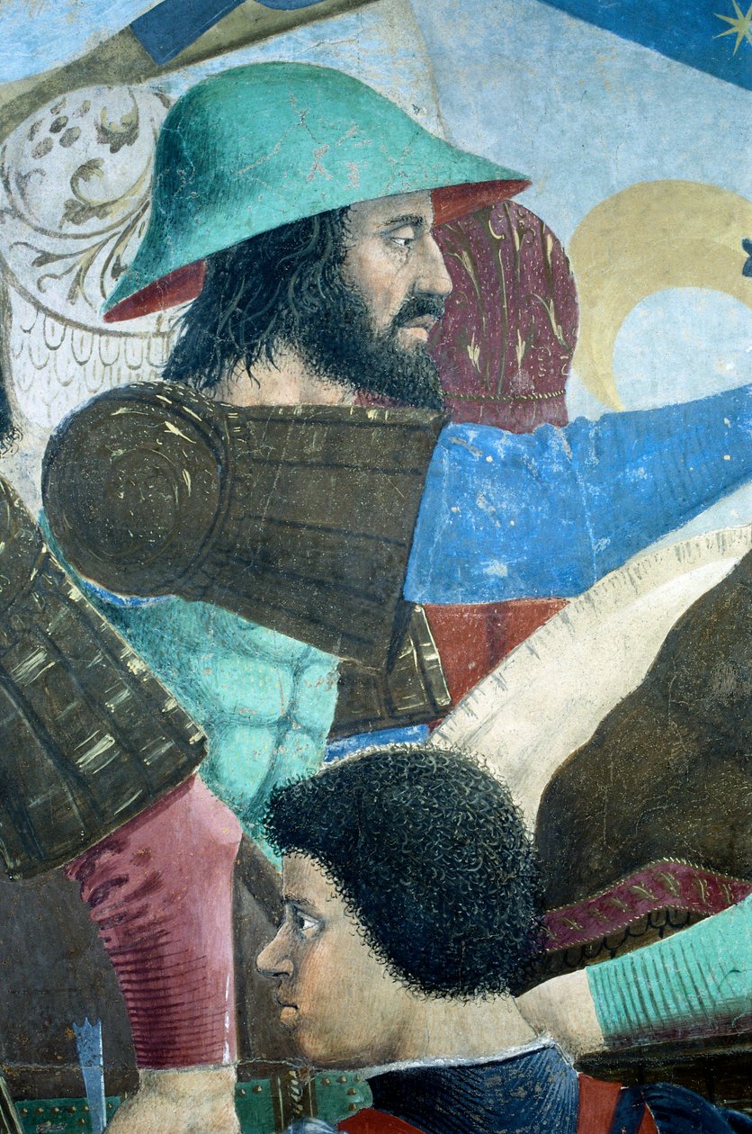 Fragment z Legendy o prawdziwym krzyżu ukazujący bitwę Herakliusza I z Bizancjum przeciwko Chosroesowi II, autorstwa Piero della Francesca autorstwa Piero della Francesca