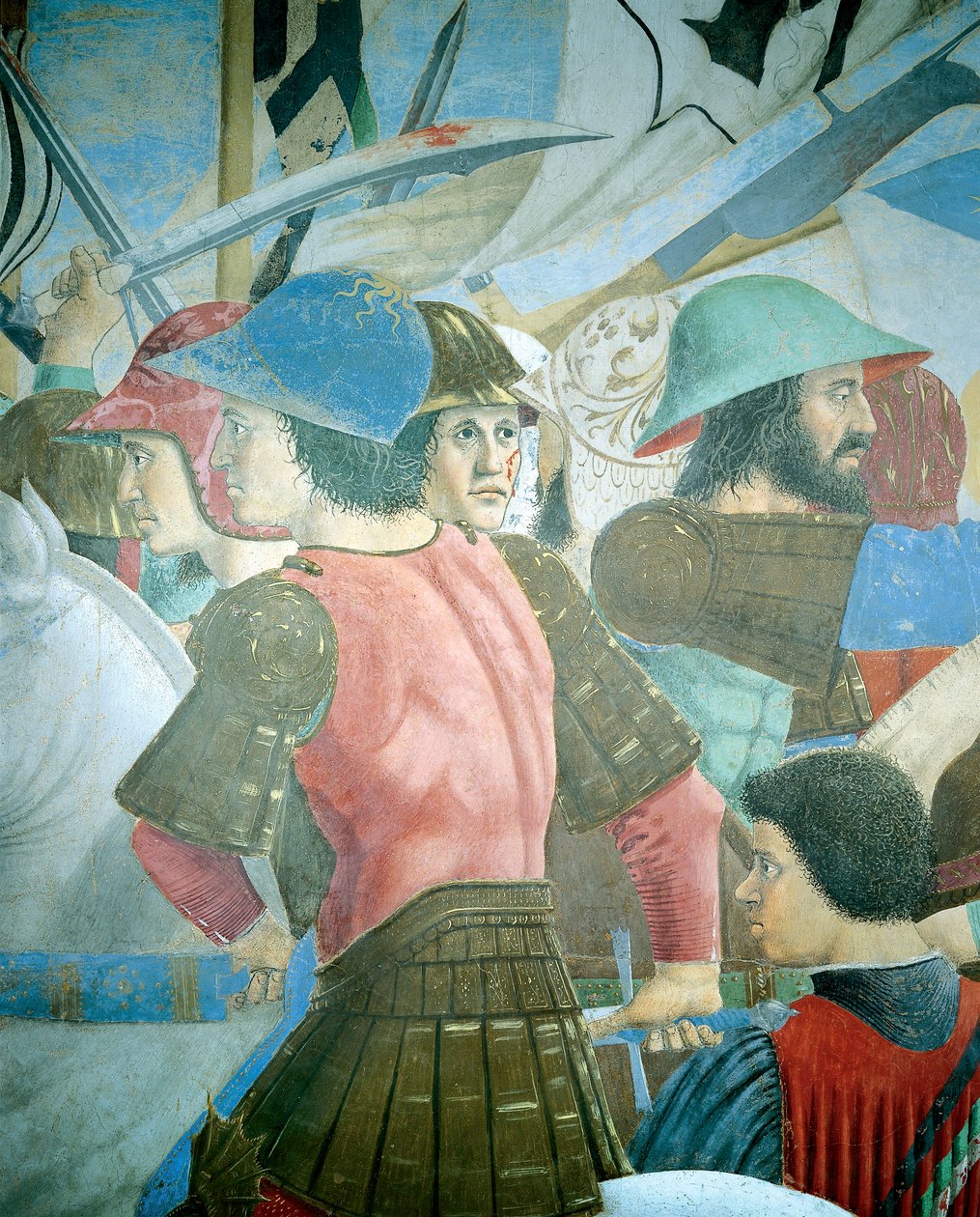 Fragment Legendy o prawdziwym krzyżu ukazujący bitwę Herakliusza I z Bizancjum przeciwko Chosroesowi II, autorstwa Piero della Francesca autorstwa Piero della Francesca