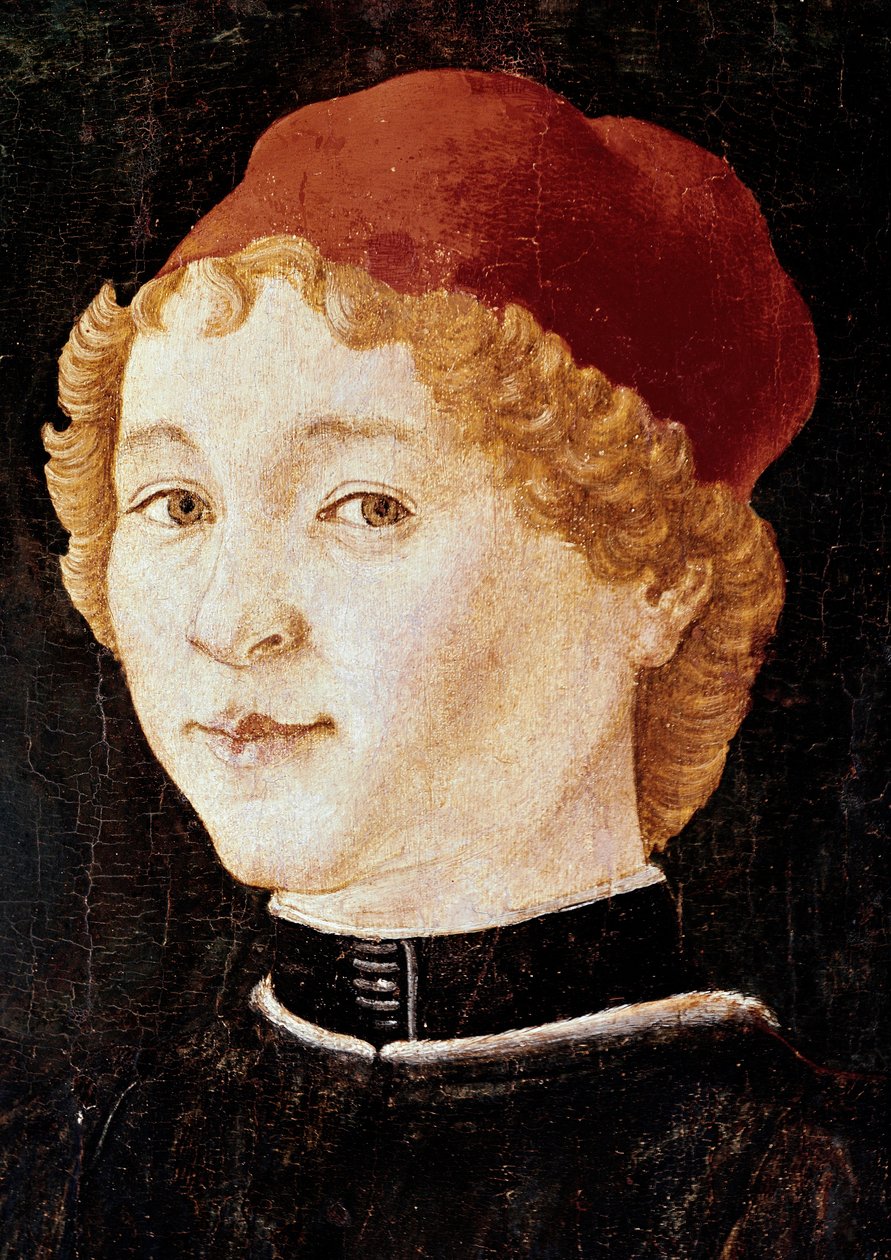 Portret młodego mężczyzny w czerwonym kapeluszu Prawdopodobnie Piero della Francesca autorstwa Piero della Francesca