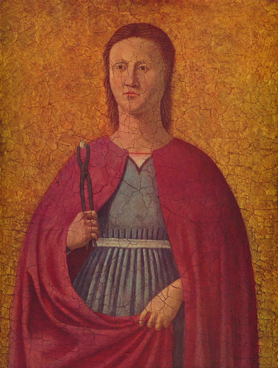 Święta Apollonia, c1455-1460 autorstwa Piero della Francesca