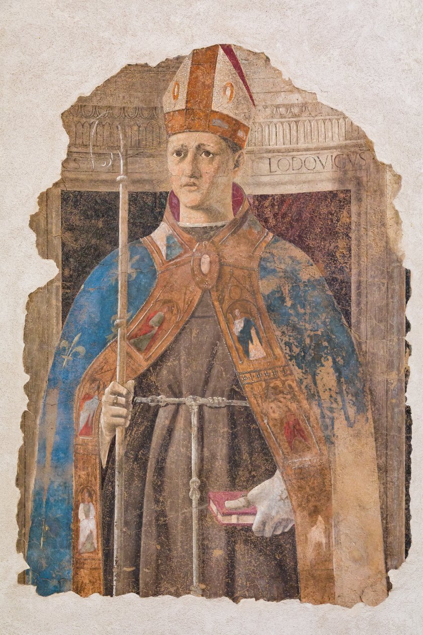 Święty Ludwik z Tuluzy, fragment autorstwa Piero della Francesca