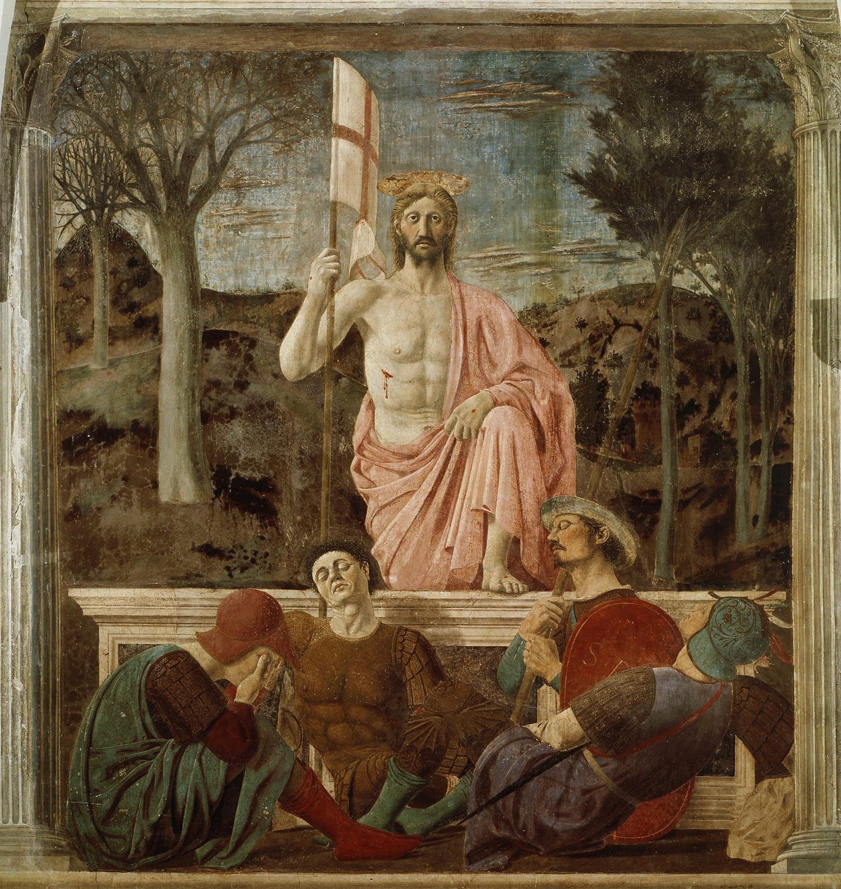 Zmartwychwstanie, ok. 1460 autorstwa Piero della Francesca