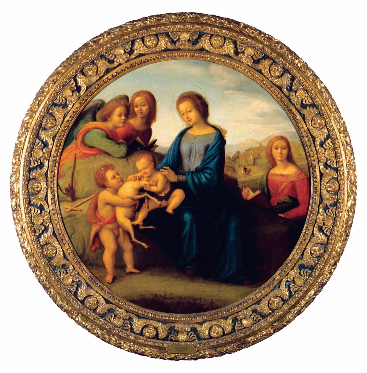 Madonna z Dzieciątkiem, świętymi i aniołami autorstwa Piero di Cosimo