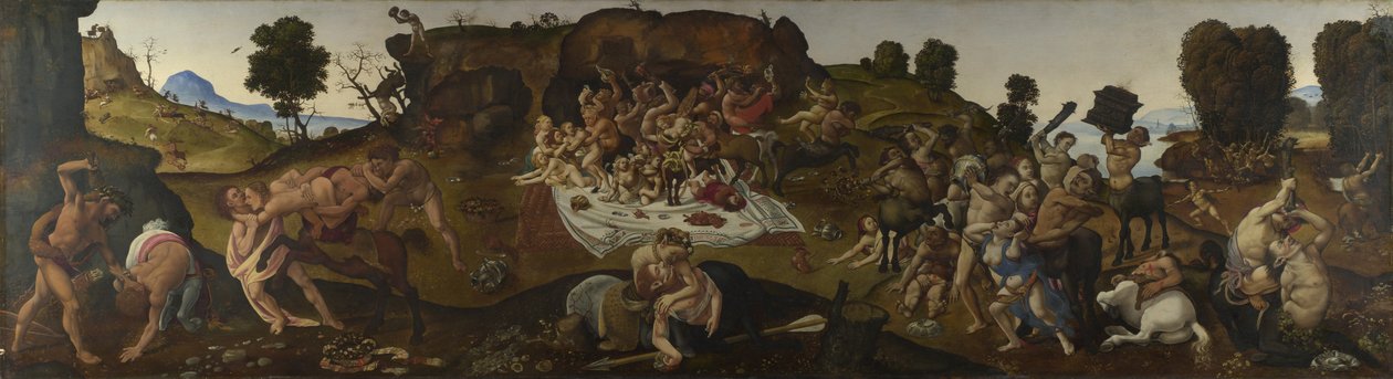 Walka Lapitów z Centaurami, ok. 1930 r. 1500-1515 autorstwa Piero di Cosimo