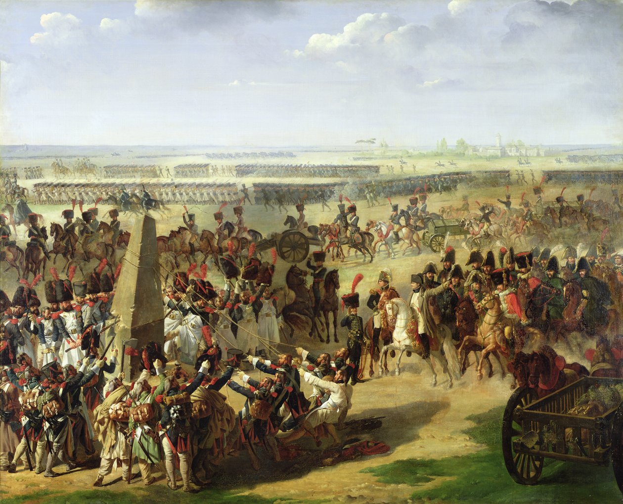 Armia francuska strąca kolumnę Rosbacha, 18 października 1806, 1810 autorstwa Pierre Antoine Augustin Vafflard
