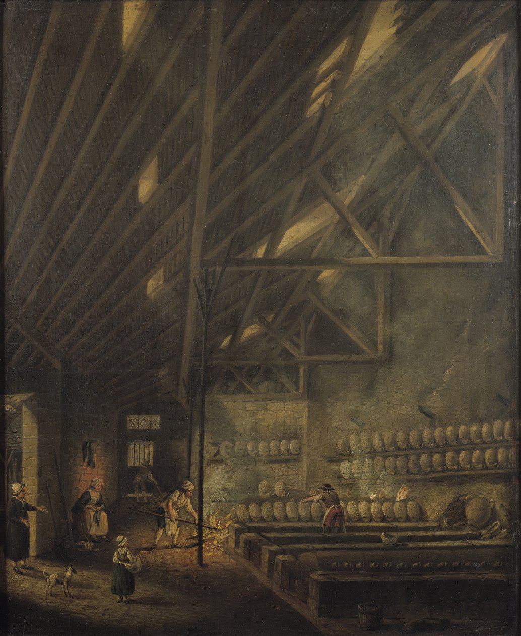Wnętrze warsztatu, 1777 autorstwa Pierre Antoine Demachy