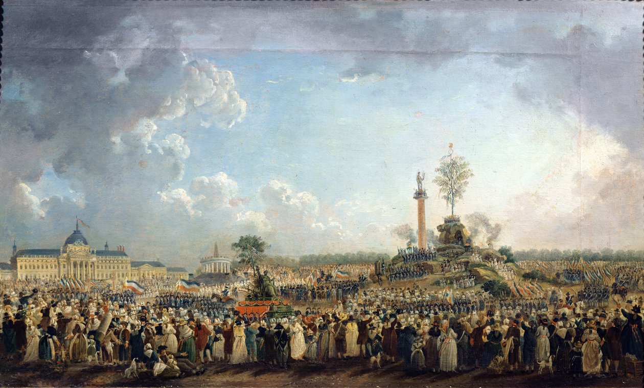 Święto Najwyższej Istoty na Polu Marsowym, 8 czerwca 1794 (20 II rok prerii) autorstwa Pierre Antoine Demachy