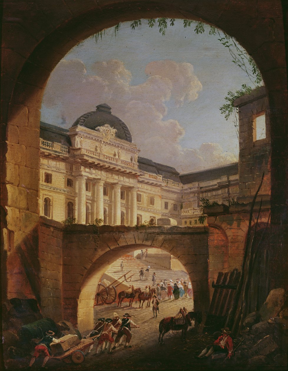 Pałac Sprawiedliwości, Paryż, autorstwa Pierre Antoine Demachy